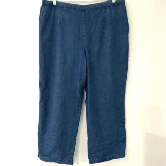 ALFRED DUNNER PLUS ELASTIC PULL ON DENIM JEANS 22W - Picture 2 of 9